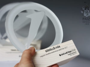 kristály üveg díj